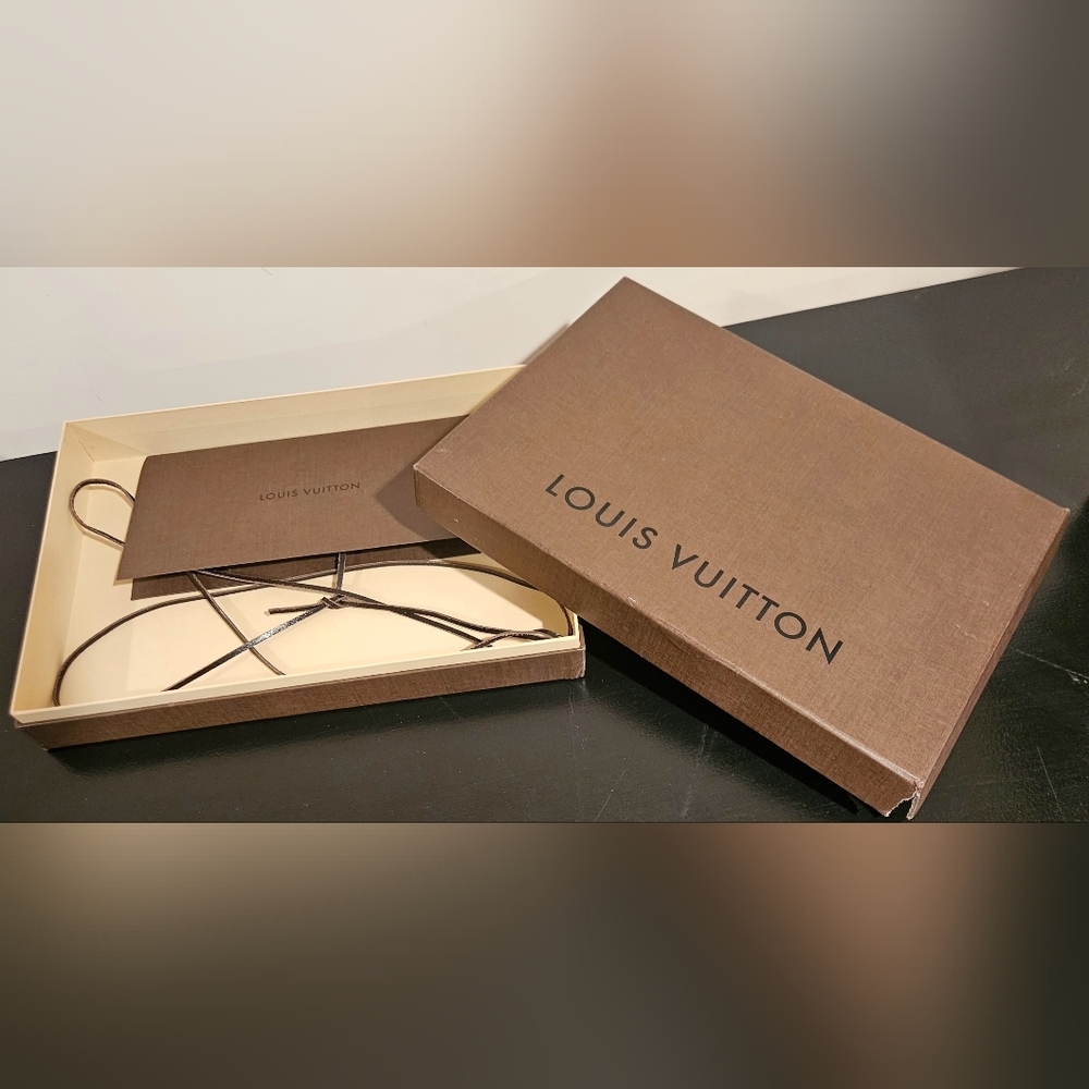 Louis Vuitton Pochette Accessoires Felicie Wallet Brown Box Ribbon Gift Set